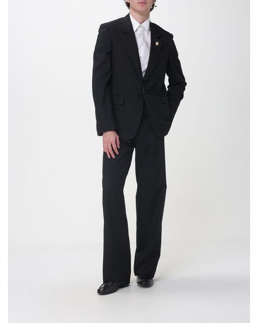 Gucci Blue Single Breasted Wool Blend Blazer for men