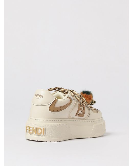 Baskets ' Match' Fendi en coloris Natural