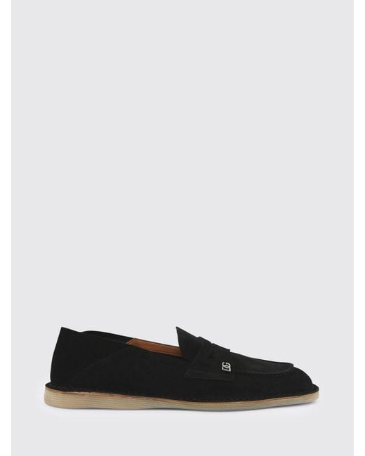 Dolce & Gabbana White Dolce &Amp Gabbana Suede Loafers for men