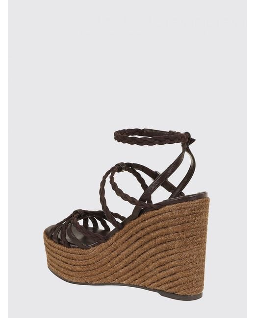 Jimmy Choo Brown Nyra Wedge Sandal