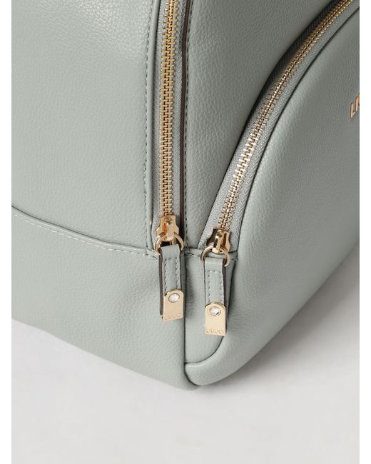 Liu Jo Gray Grained Synthetic Leather Backpack