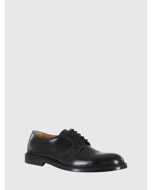 Doucal's White Brushed Leather Derby for men