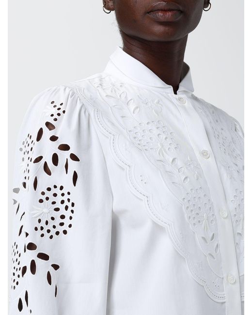 Valentino White Sangallo Shirt