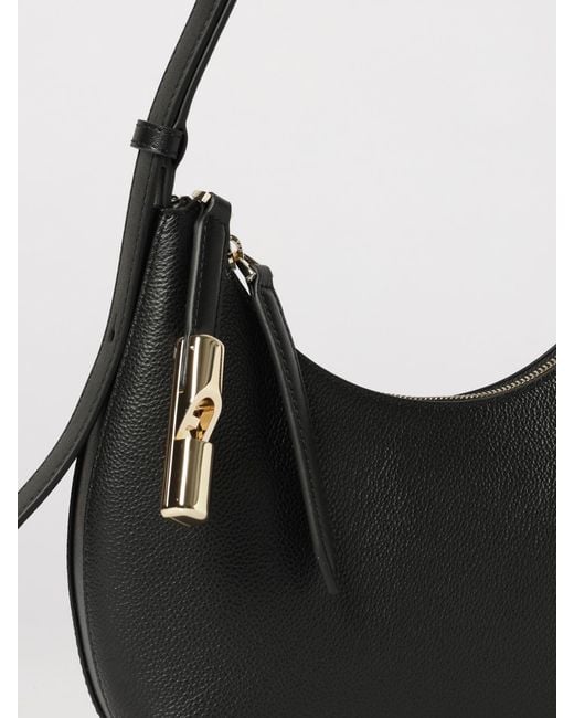 Furla Black Hobo Bag
