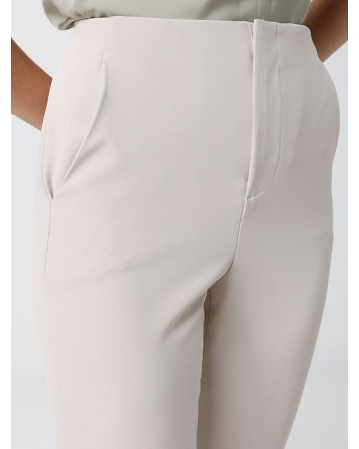 Hanita Pink Wide-Leg Tailored Crêpe Trousers With Mid-Rise Waist