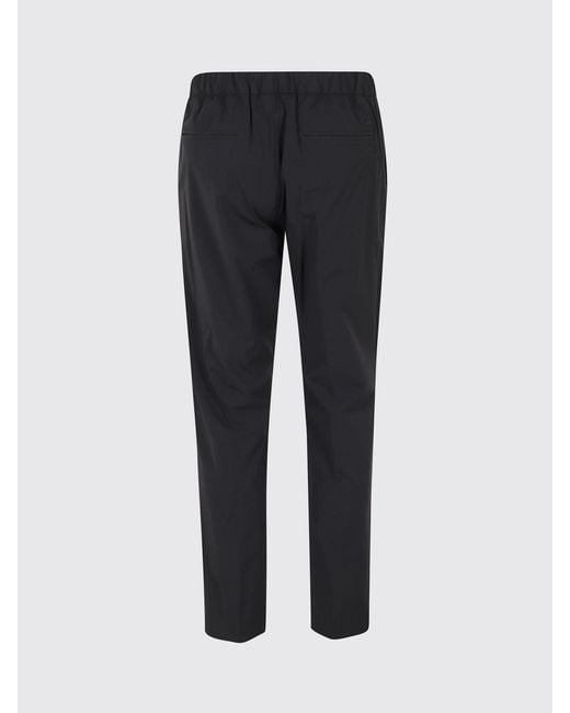 Herno Blue Gabardine Drawstring Trousers for men