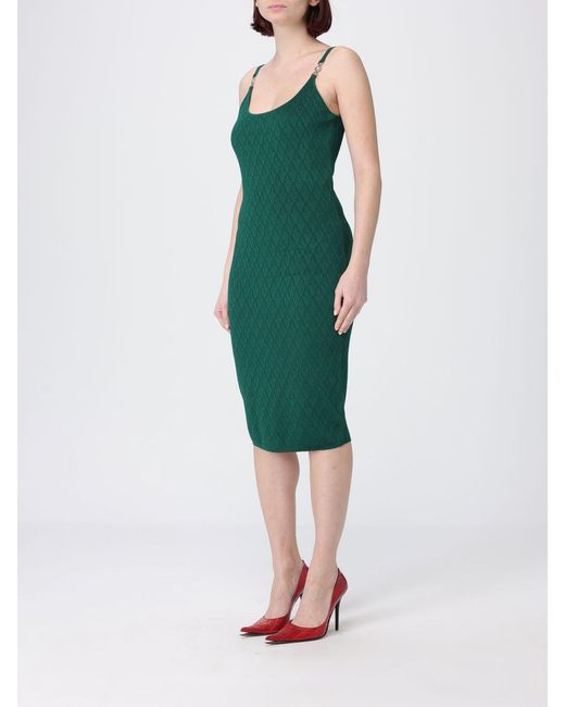 Versace Green Medusa Viscose Knit Dress