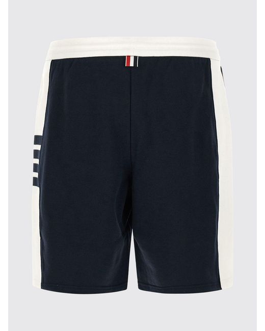 Thom Browne Blue Cotton Jogging Shorts for men