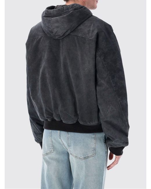 Represent Black Hooded Bomber Jacket for men