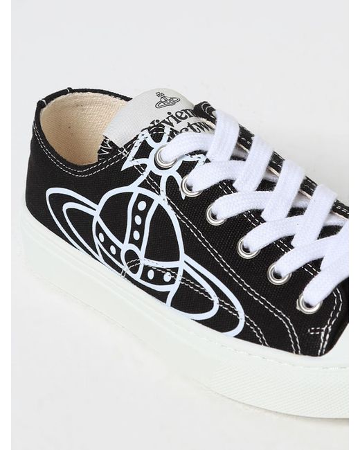Sneakers Plimsoll in canvas riciclato di Vivienne Westwood in White