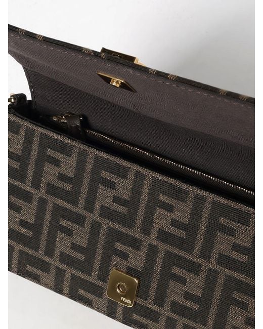 Fendi Gray Shoulder Bag