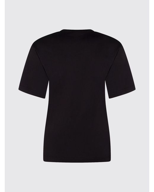 Lemaire Black Basic Cotton T-Shirts