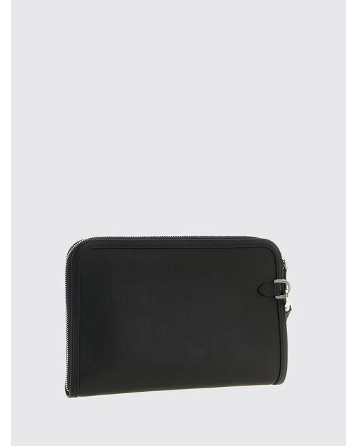 Dolce & Gabbana White Dolce &Amp Gabbana Atene Plongé Calfskin Pouch for men