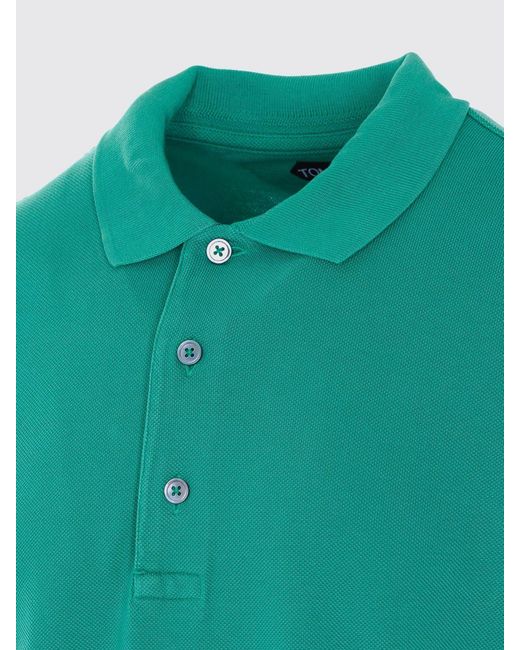 Tom Ford Green Cotton Blend Polo Shirt for men