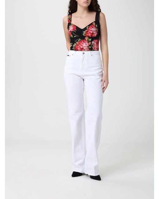 Dolce & Gabbana White Dolce &Amp Gabbana Five-Pocket Jeans