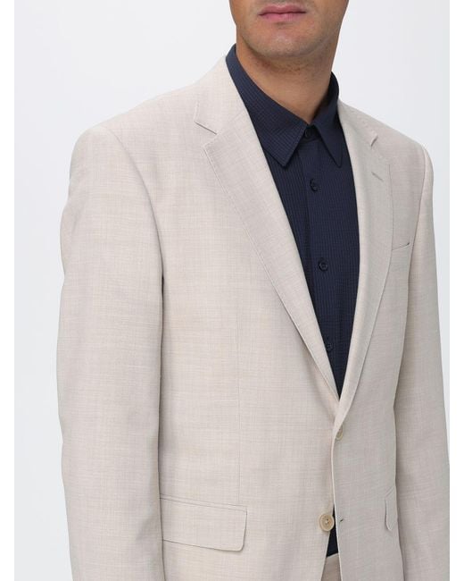 Boss White Single Breasted Suit for men
