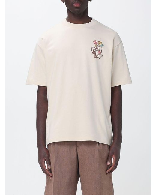 Drole de Monsieur Natural Printed Cotton T-Shirt for men