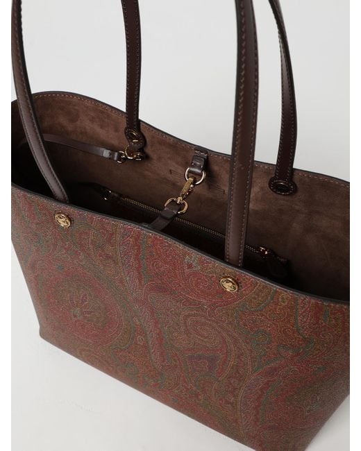 Etro Brown Großer Essential Shopper