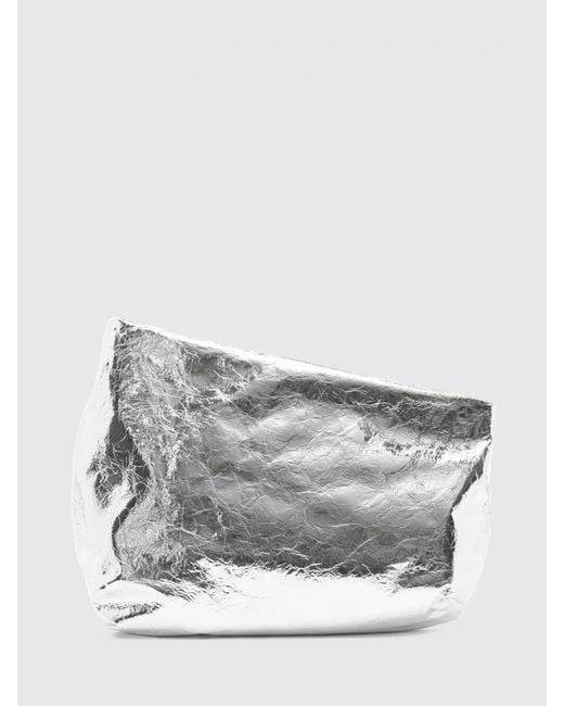 Marsèll Gray Fanta Laminated Leather Clutch