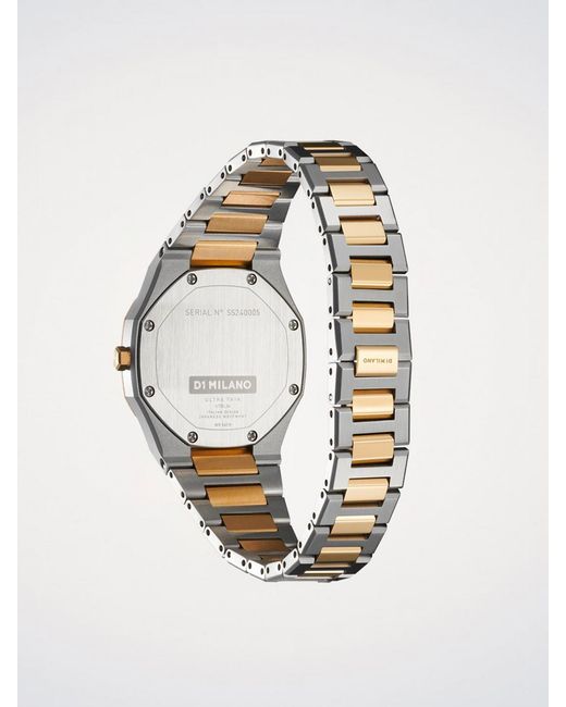 D1 Milano Metallic Ultra Thin Watch