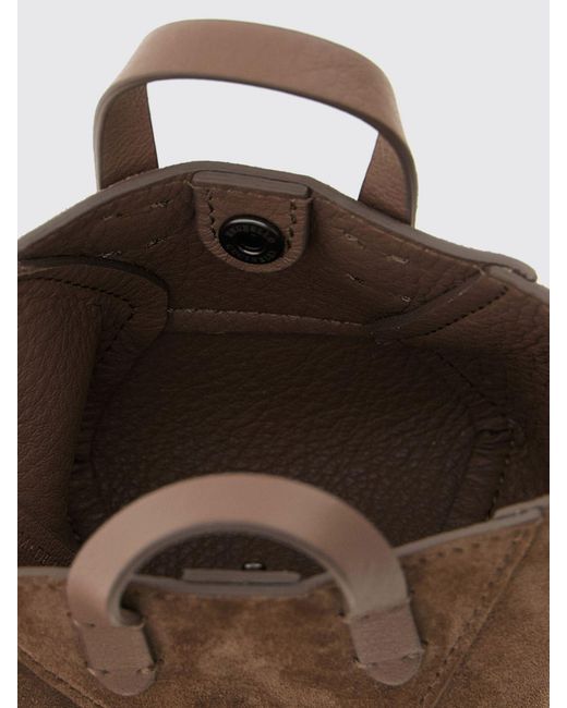 Brunello Cucinelli Brown Bc Duo Suede Bag