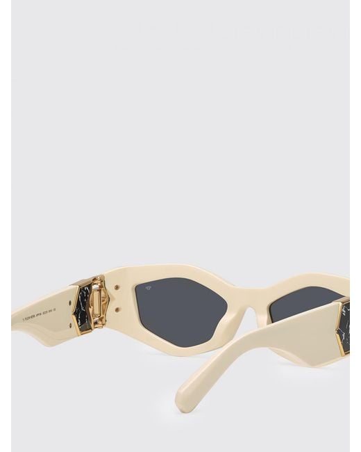 Philipp Plein Natural Hera Oval Cat-Eye Sunglasses