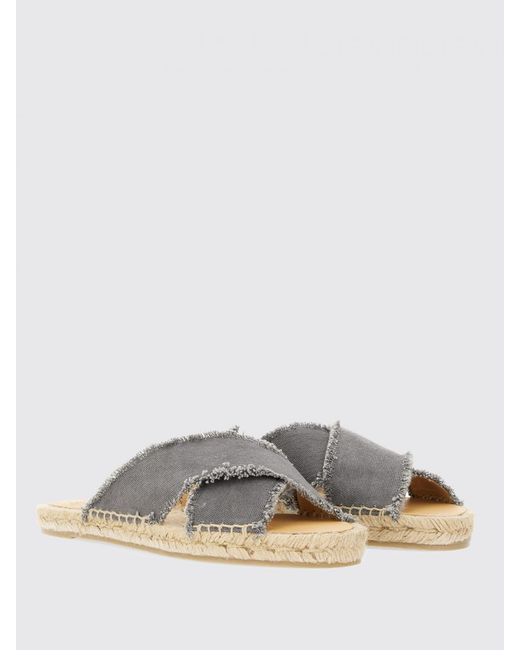 Castaner Gray Catalina Crossstrap Espadrille Slides
