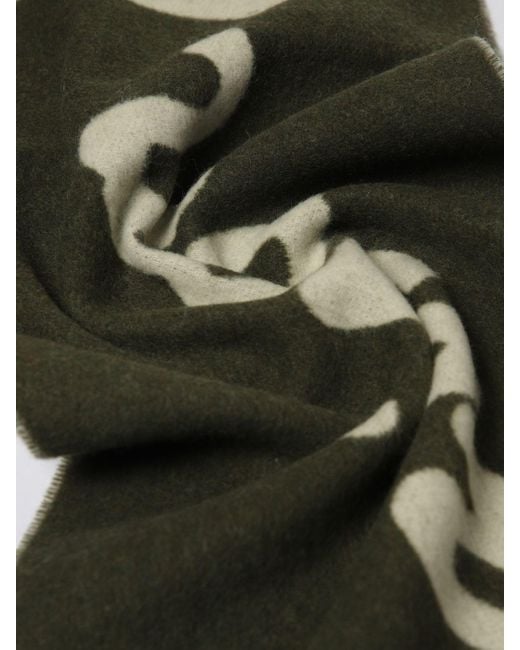 Maison Kitsuné Green Maison Kitsun&Eacute Scarf for men