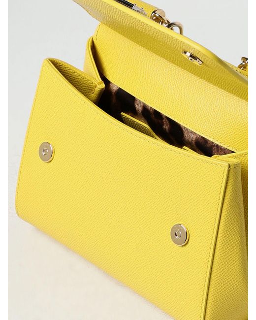 Dolce & Gabbana Yellow Schultertasche