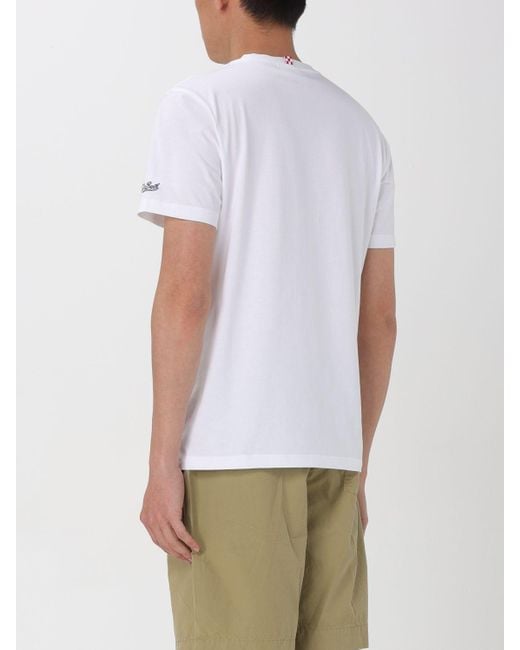 T-shirt in cotone di Mc2 Saint Barth in White da Uomo