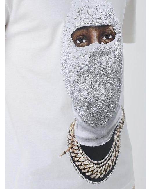 Ih Nom Uh Nit White Printed Cotton T-Shirt for men
