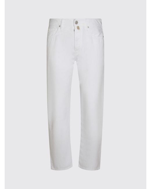 Jacob Cohen White Slim Fit Denim Jeans for men