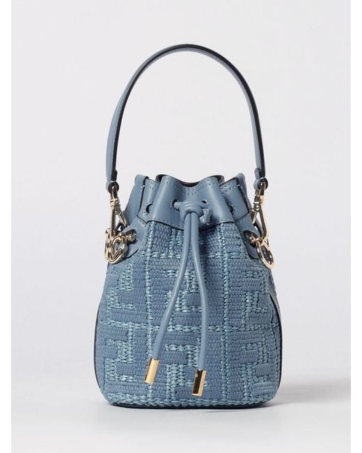 Borsa Tote Donna di Fendi in Blue