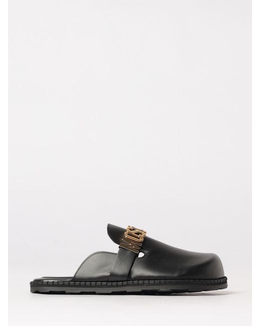 Moschino Couture White Leather Mules for men