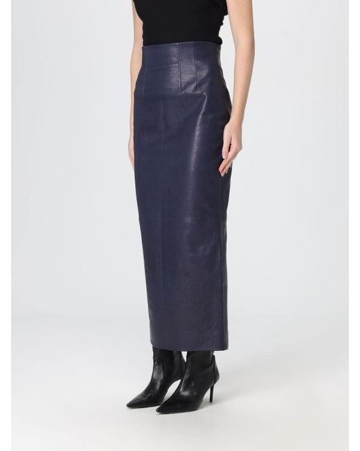 Khaite Blue Skirt