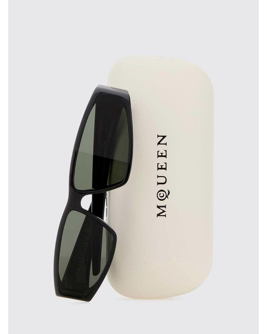 McQueen White Am0490S Acetate Sunglasses
