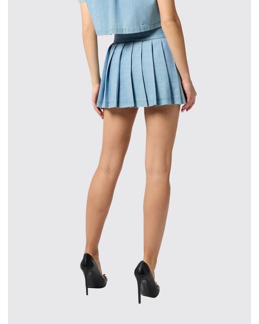 Philipp Plein Blue Skirt