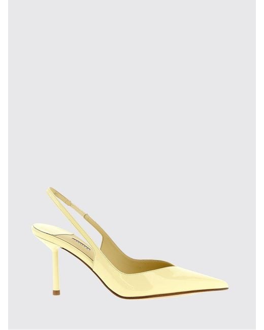 Le Silla Metallic Vivienne Patent Leather Slingback Pumps
