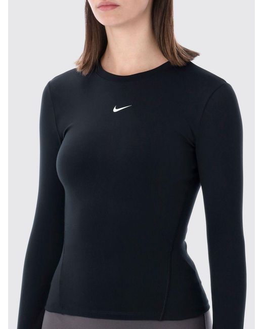 Nike Blue One Fitted Technical Fabric Top