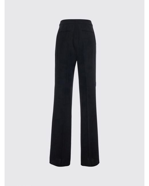 Max Mara Blue High-Waisted Straight-Leg Trousers