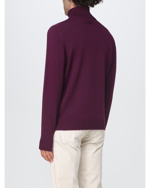 Drumohr Purple Jumper for men