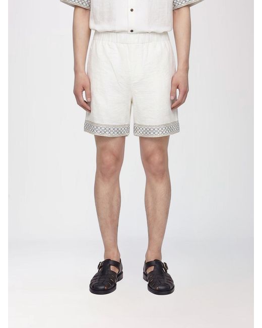 Commas White Shorts for men
