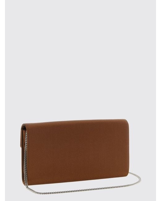 Roger Vivier Brown Mini Satin Bucket Bag With Jewel Buckle