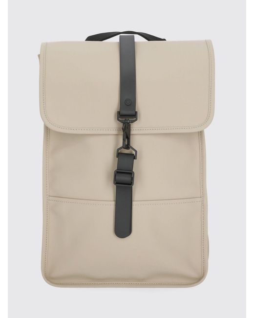 Rains Natural Waterproof Rubberized Fabric Backpack for men