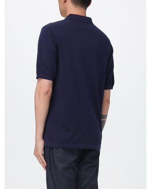 Polo De Algodón Mc2 Saint Barth de hombre de color Blue