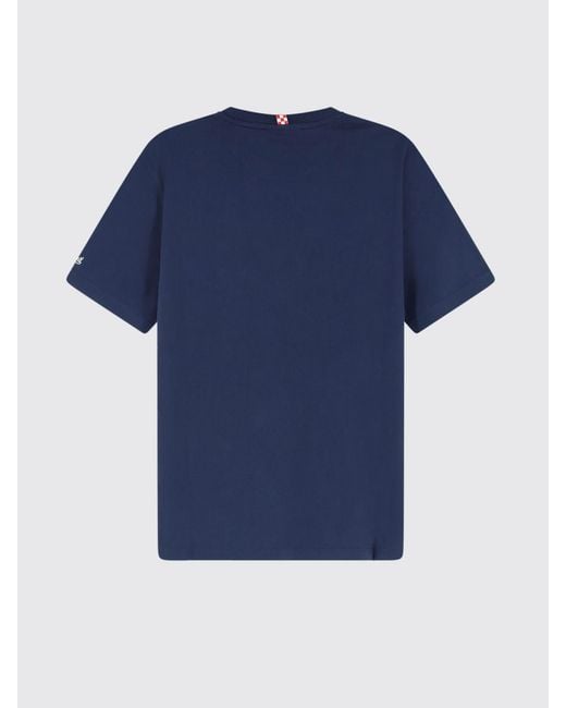 Mc2 Saint Barth Blue Cotton Crew Neck T-Shirt for men