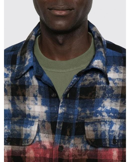 Palm Angels Blue Shirt for men