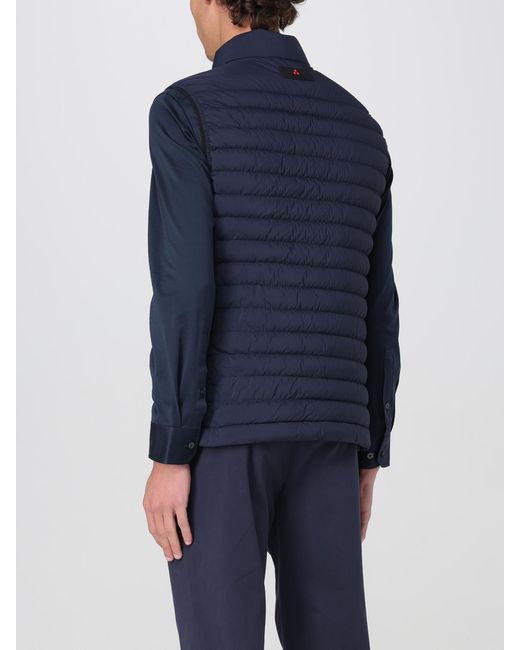 Peuterey Blue Quilted Nylon Vest for men
