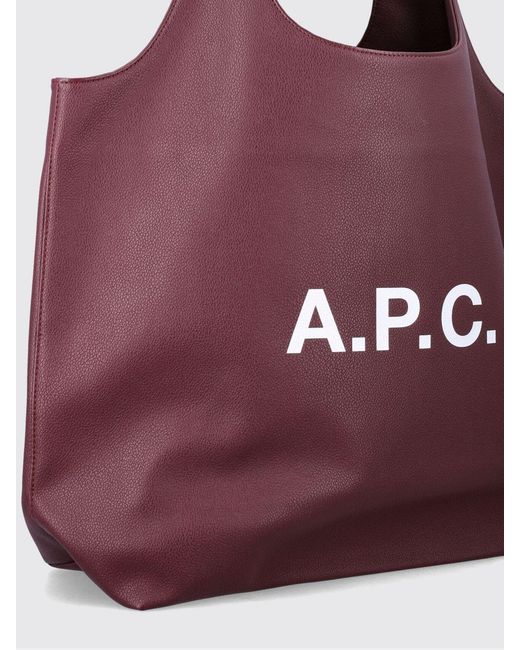 Borsa Tote Ninon di A.P.C. in Purple da Uomo
