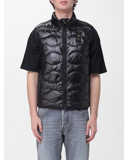 Blauer Black Padded Nylon Vest for men